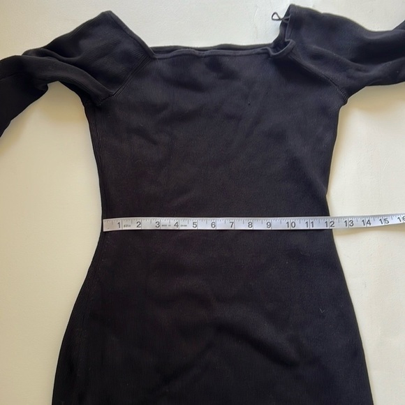 NWT & Other Stories Black Ribbed Dress - Picture 7 of 9